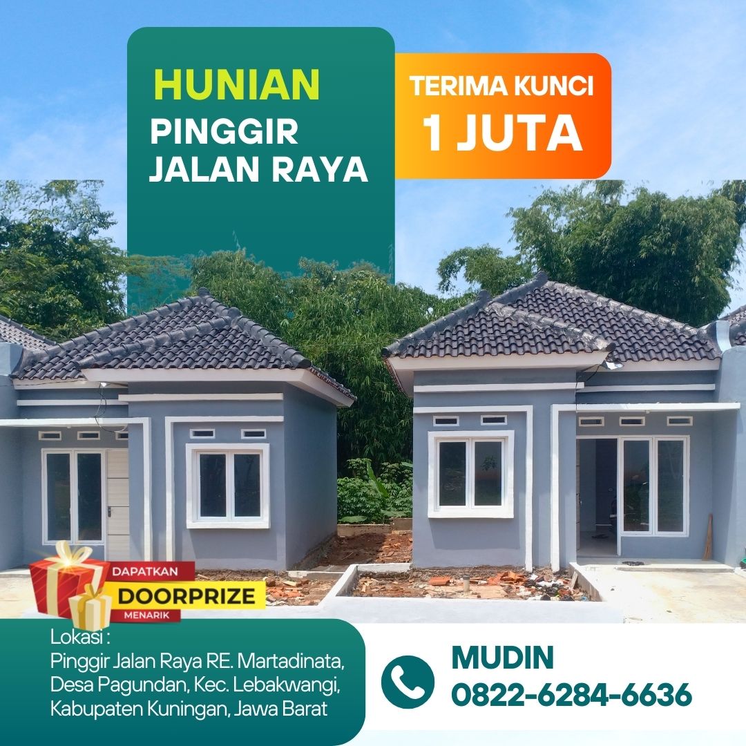 Uang Muka Murah Hanya 1 Juta Bersih, Rumah Subsidi Nyaman untuk Keluarga!